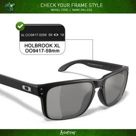 Acefrog 4 Pairs Polarized Replacement Lenses for Oakley Holbrook XL OO9417 Sunglasses, Perfectly Fit, Shatterproof, Anti-scratch, Value Pack