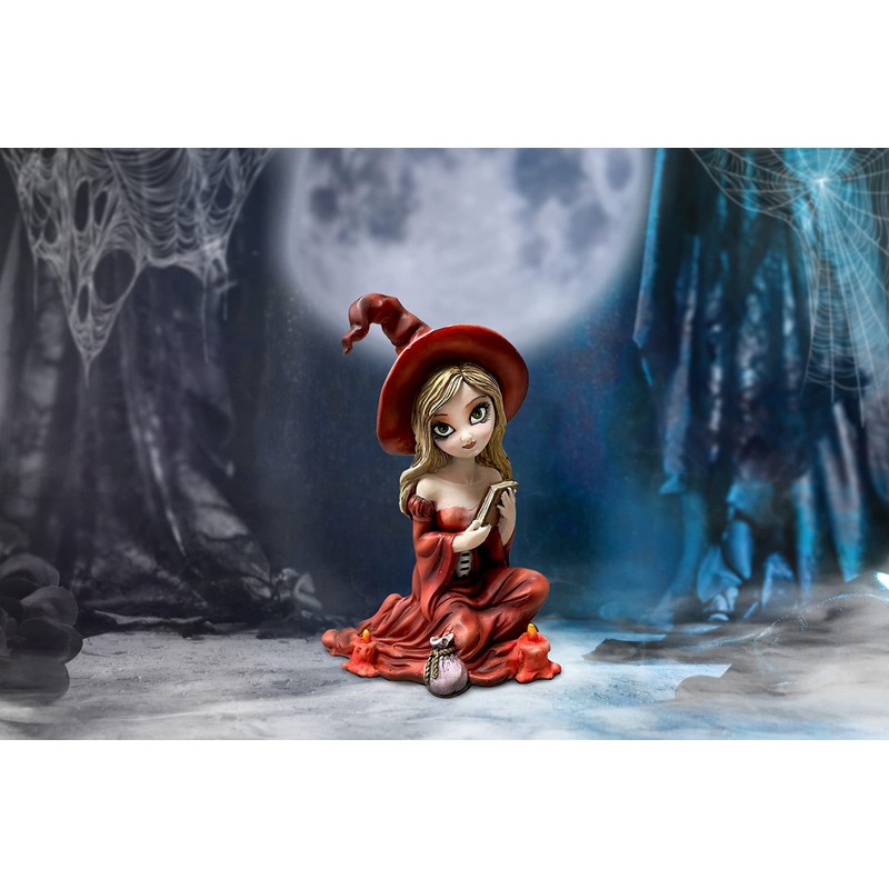 Nemesis Now Rina Witch Figurine, Red, 15cm