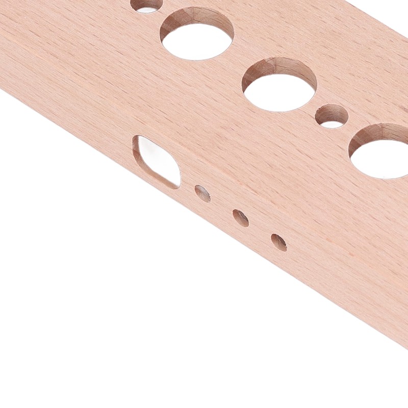 DIY Glow Tube Clock Kit 4 Lamps Beech Wood Enclosure