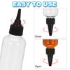 PATIKIL Plastic Applicator Bottle, 6 Pieces 3.4 oz (100 ml)