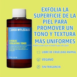Good Molecules Glycolic Exfoliating Toner 120ml/4oz - Facial Toner and Exfoliant With Glycolic Acid For Even Texture And Tone - For Face with Hyaluron