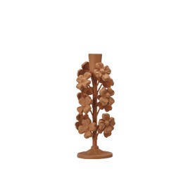 Creative Co-Op Apricot Blossom Taper Holder, Apricot Color
