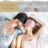 Silk Sleep Mask, Blackout Eye Mask, Soft Pressureless, Adjustable Velcro