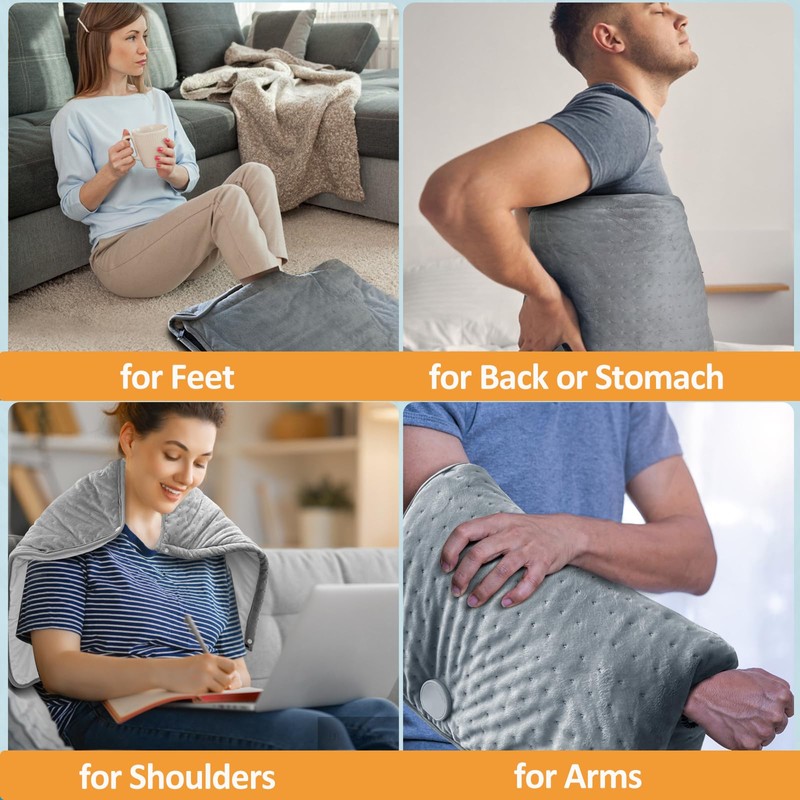 Heating Pad for Back Extra Large & Double Sided Foot