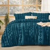 Bedsure Tufted Boho Comforter Set King Size - Teal Boho