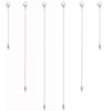 KOPOX 6 Piece Necklace Extender, Silver Necklace Extender, 2", 4",