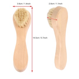 KooingTech Wooden Handle Face Brush, Facial Cleansing Brush, Face Brushes Exfoliator for Dry Skin
