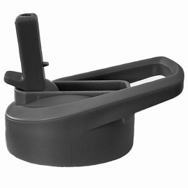 Water Bottle Lid Replacement for Battle Bottle - Straw Lid Tops for 32 oz, 40 oz, and 64 oz Wide Mouth Vacuum Sealed Water Bottles by Iron InfideI (Grey)