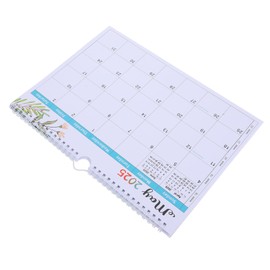 Angoily Minimalist Wall Calendar Vertical Monthly Hanging Calendar for Home Office Easy Planning with Traditional English Holidays and Lunar Phases for Organization