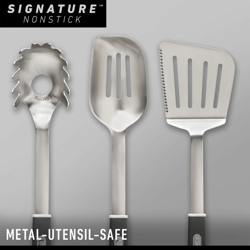 Calphalon Signature Hard-Anodized Nonstick Wok, 12", Flat-Bottom, Oven-Safe, PFOA-Free, Black