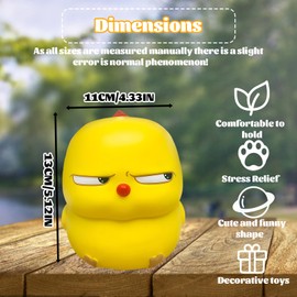 Stress Ball Adults, Stress Ball Toy, Stretch Toy for Children and Adults, Slow Rising Interesting, Suitable as a Gift for Friends, Classmates, Colleagues