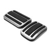 2pcs Accelerator Pedal Brake Footrest Pad Aluminum Alloy Replacement for