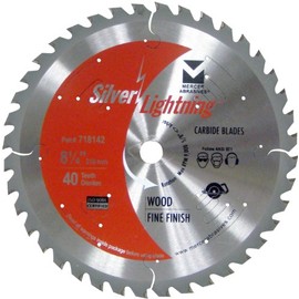 Mercer Industries 718142-8-1/4" x 5/8"<> 40-Tooth Carbide Blade for Wood (Fine Finish)