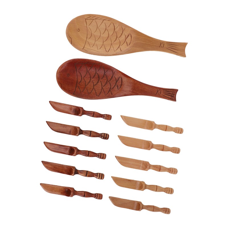 Butter Knife Set Eco Friendly Multifunctional with 2 Spoons 10