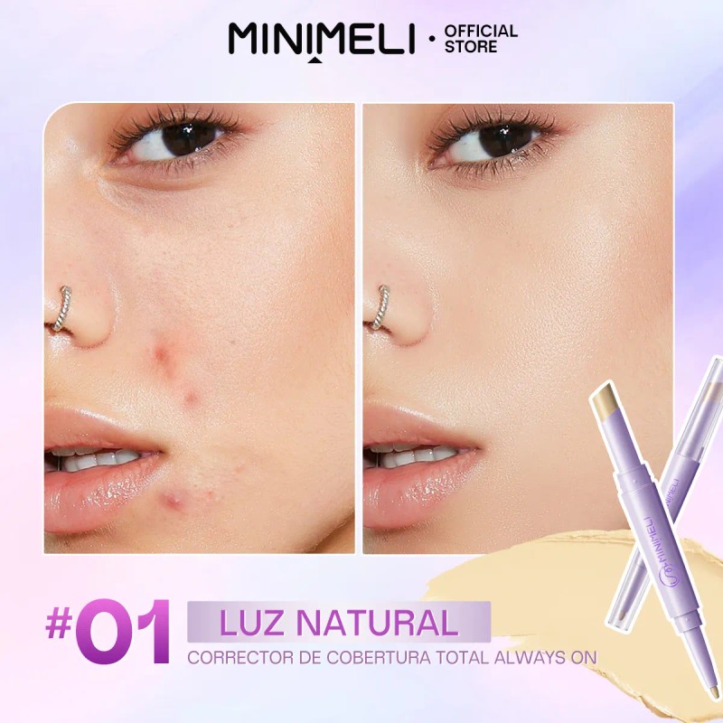 Minimeli Corrector Barra 2 En 1 Impermeable Larga Duración