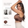 FeelinGirl Front Closure Post Surgery Compression Bra with Adjustable Straps