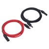 2pcs 12AWG 4mm² Solar Panel Extension Cable Black Red Solar