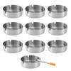 10 pieces ashtray, stainless steel, table top ashtray, modern table
