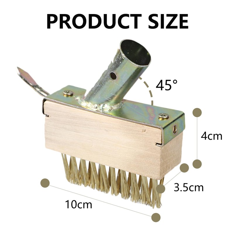 RmKbe 2pcs Weeding Wire Brush Tools Joint Cleaning Steel Brush