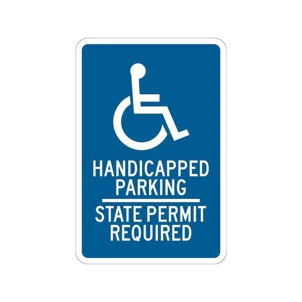 BRADY 123874 Parking Sign,18"H,12"W