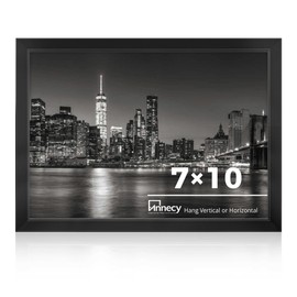 Annecy 7x10 Picture Frame Black（1 Pack）, 7 x 10 Picture Frame for Wall or Desktop Decoration, Classic Black Minimalist Style Suitable for Decorating Houses, Offices, Hotels