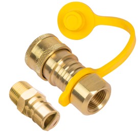 GASPRO 1/2" Propane Quick Connect Fittings，Natural Gas Quick Connect with FNPT, MNPT & Brass