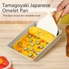 SLONUVLND Tamagoyaki Pan,Japanese Omelette Pan,White Tamagoyaki Egg Pan, Non Stick