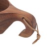 Wooden Coffee Cup with Handle Comfortable Grip Rustic Decorative Milk