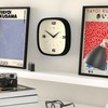 JONES CLOCKS® Pulsar Wall Clock | Retro Rounded Square Clock