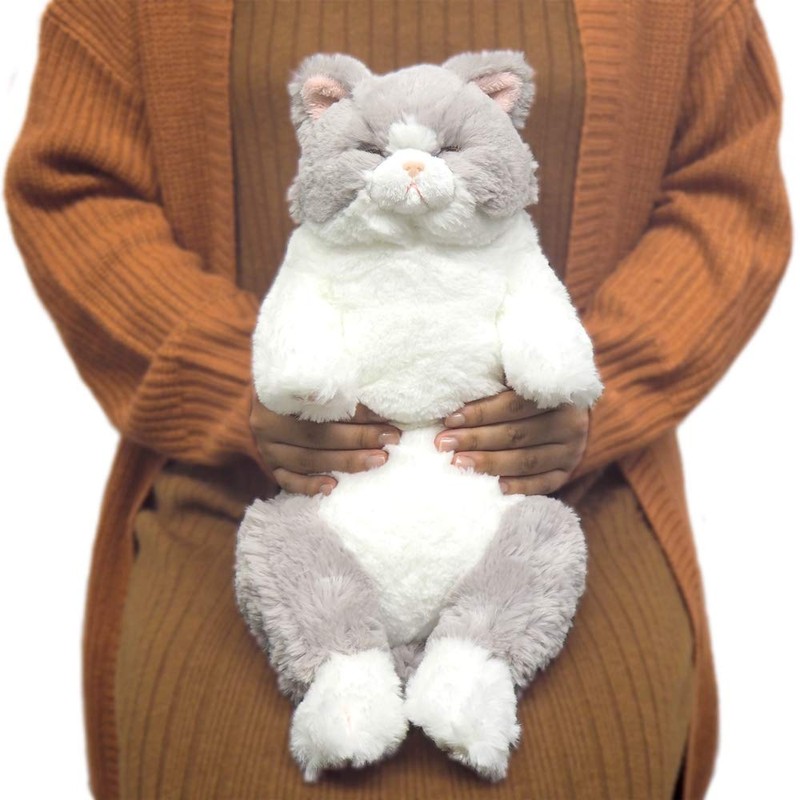 SUNLEMON P-6462 Hiza Cat Suyasuya Plush Toy GY