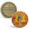 CHURYUML 10 Month Sobriety Coin Ten Month Sobriety Chip Non-Religious