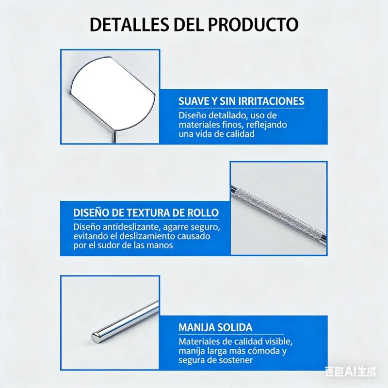 2pc Espejo Grande Para Extensiones De Pestañas O Dental
