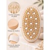 Cepillo Corporal Exfoliante de Madera con Cerdas Naturales，Cepillo Exfoliante Corporal，Cepillo
