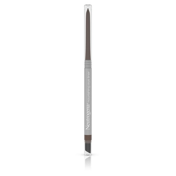 Neutrogena Nourishing Eyeliner Pencil, Built-in Sharpener for Precise Application and Smudger for Soft Smokey Look, Luminous, Nonfading and Nonsmudging Spiced Chocolate 30,.01 oz