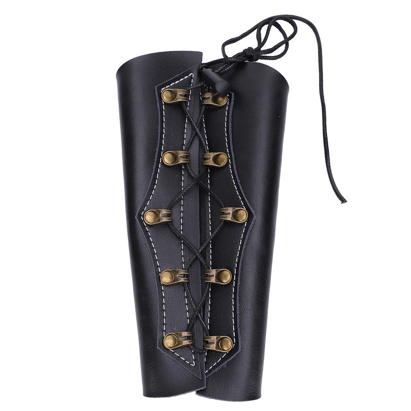 Archery Arm Guard Faux Leather Adjustable Arms Guard Protection Safety