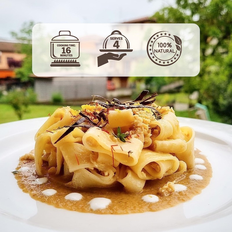 Morelli Mezzi Paccheri Organic Pasta - Italian, Gourmet, Large Circle
