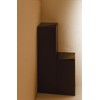 I'mD RETPT-BK-PP RETTO Corner Pot, Black