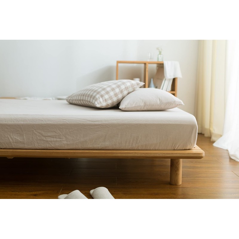 Fitted Sheet Queen Organic Cotton 11.8 inches (30 cm) Deep