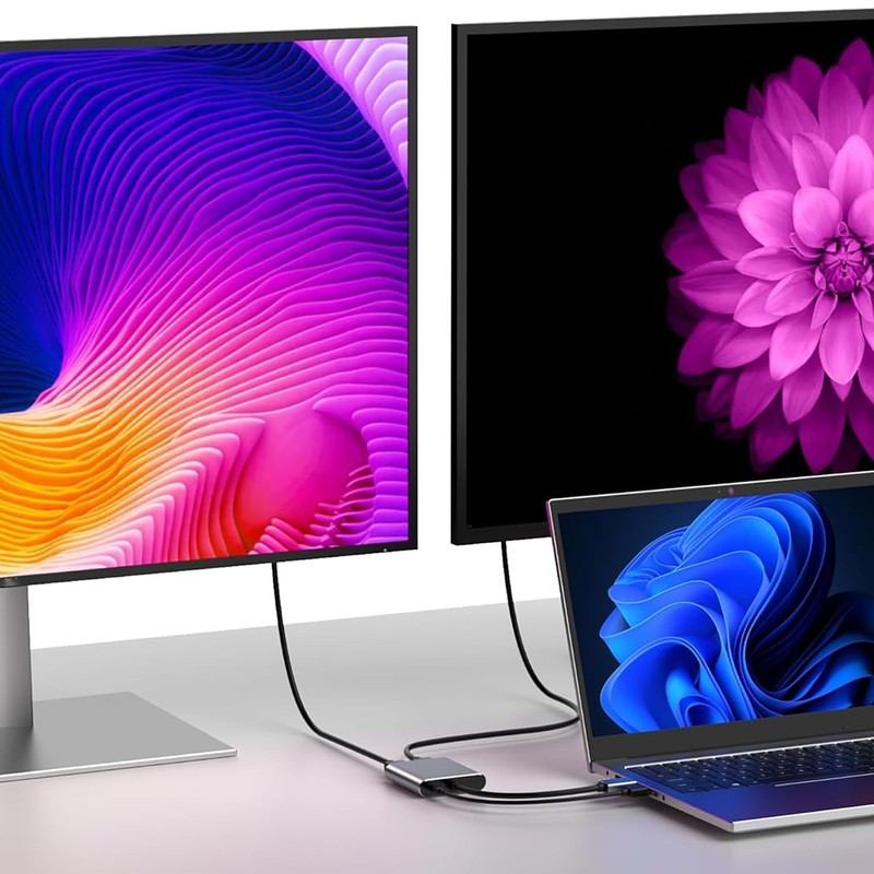 tunghey Displayport to Dual HDMI Splitter Dual 4K@60Hz Resolution, DP