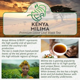 Kenya Milima GFBOP1 Loose Leaf Black Tea – Premium African Highlands Tea – Rich and Robust (175g)