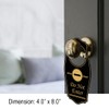 Signs ByLITA Do Not Enter Door Hanger - Black, 4"