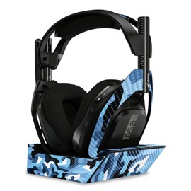 MightySkins Carbon Fiber Skin Compatible With Astro A50 Wireless Headphones + Base Station (Gen 4) - Sky Camouflage | Protective, Durable Textured Carbon Fiber Finish | Easy To Apply | Made in the USA