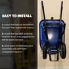 IronDIY Heavy-Duty Wheelbarrow Storage Bracket, Black, Sturdy, 80 lbs Capacity,