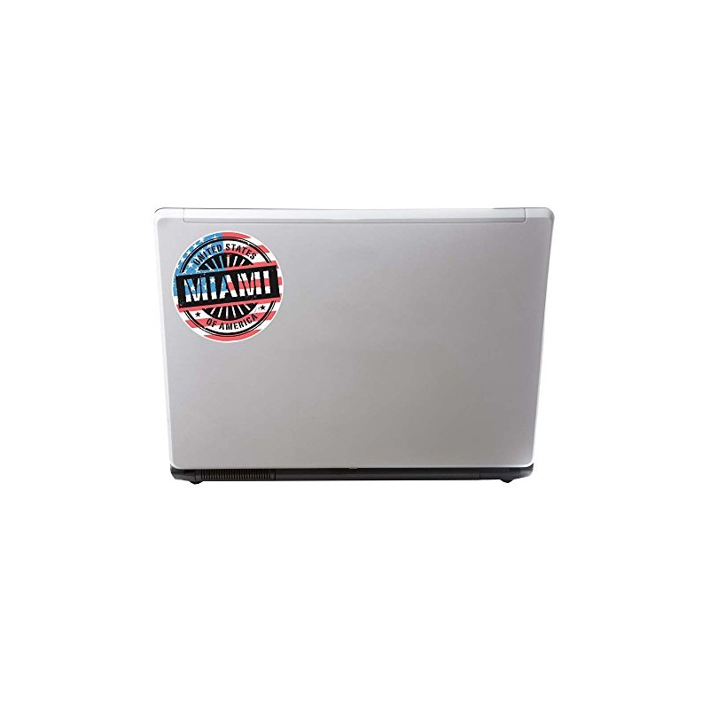 2 x 10cm Miami Florida USA Vinyl Sticker Travel Luggage