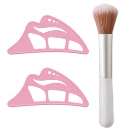 Eyetour Eyeshadow Stencil Kit (2-Piece Set) - Professional Eye Makeup Template for Symmetrical Eyeshadow & Eyeliner Looks - Reusable Guide for Powder, Cream & Liquid Shadows (Pink)