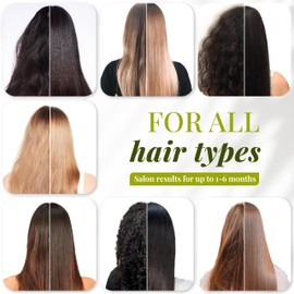 Bio Protein Organic Brazilian Keratin Treatment - Formaldehyde-Free Hair Straightening, Keratina Brasileña, 100ml/3.38oz