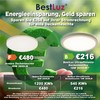 BestLuz LED Ceiling Light, 200 lm/w 18 W, 3600 lm,