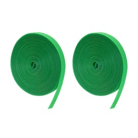 HARFINGTON 2pcs Garden Plant Tape 33ft 1/2" Reusable Garden Plant Ties Strap Nylon Plant Twist Tie for Plant Gardening Home Office, Green