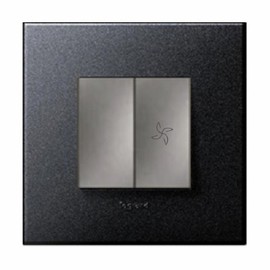 Legrand Arteor Graphite 2-Gang 2-Module 1-Way Fan Mark Switch Interior Items