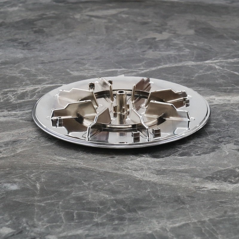 Micro Traders 120mm Shower Waste Drain Cover Chrome Plate Cover